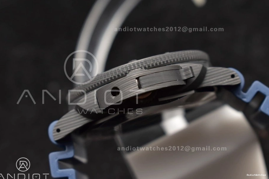 Best Blue P Strap Edition Blue Trendsetting SBF W Rubber 439 on Carbotech 1:1 Dial PAM1232 1205